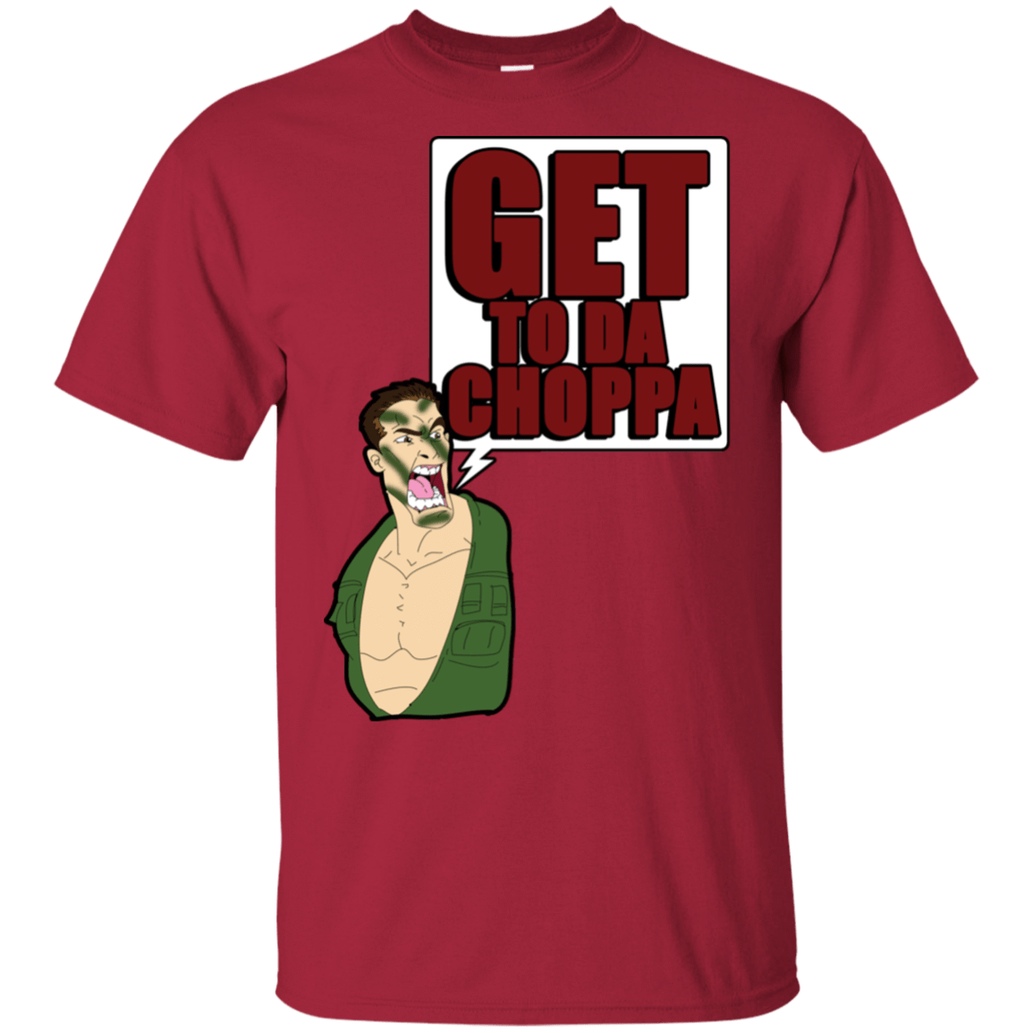 T-Shirts Cardinal / S Get to da Choppa T-Shirt