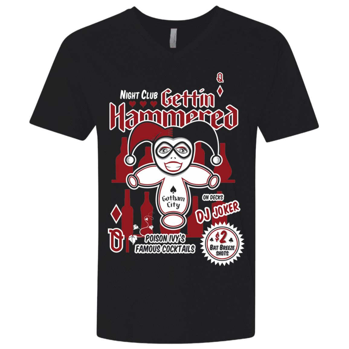 T-Shirts Black / X-Small Gettin' hammered Men's Premium V-Neck