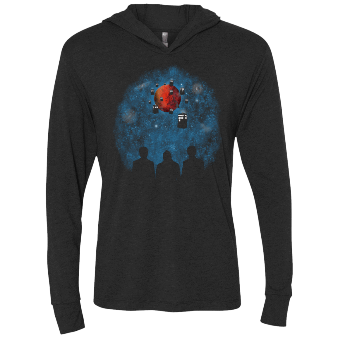 T-Shirts Vintage Black / X-Small GFNM Triblend Long Sleeve Hoodie Tee