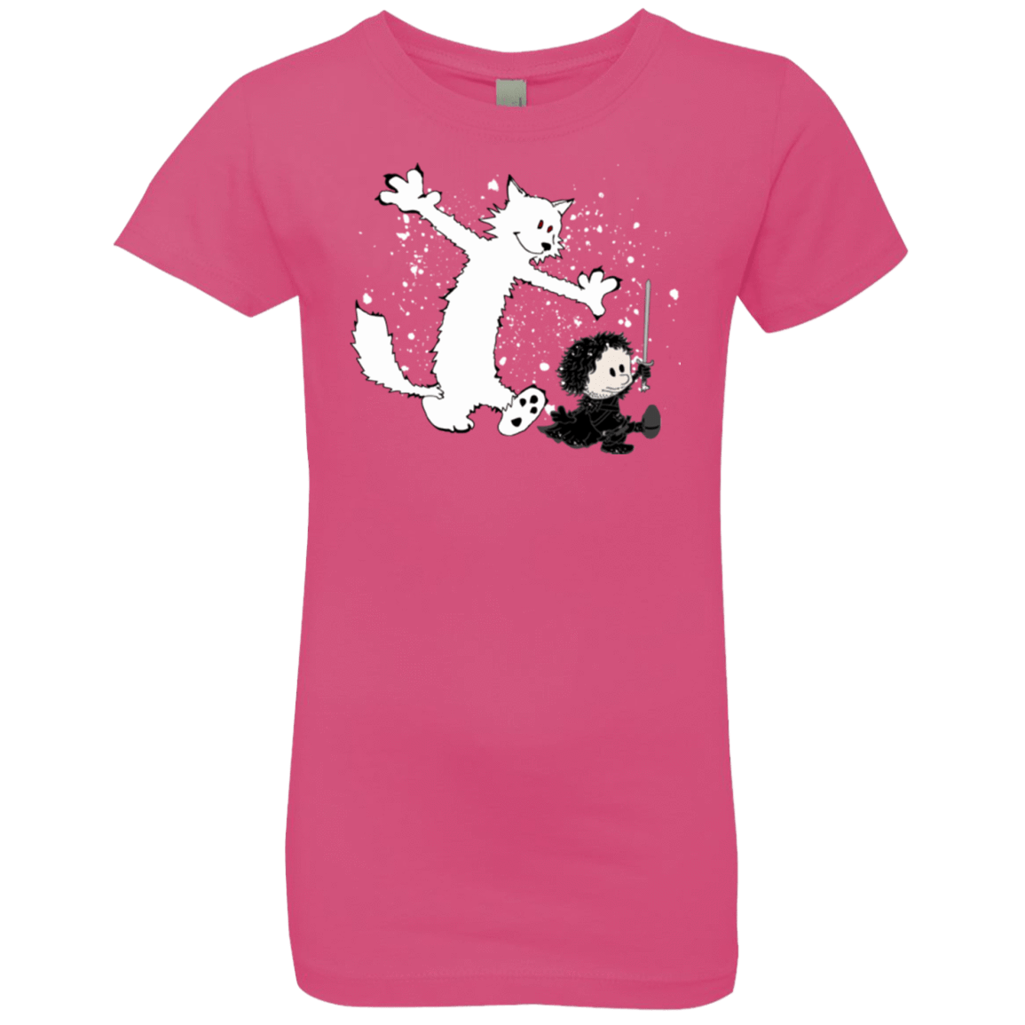 T-Shirts Hot Pink / YXS Ghost And Snow Girls Premium T-Shirt