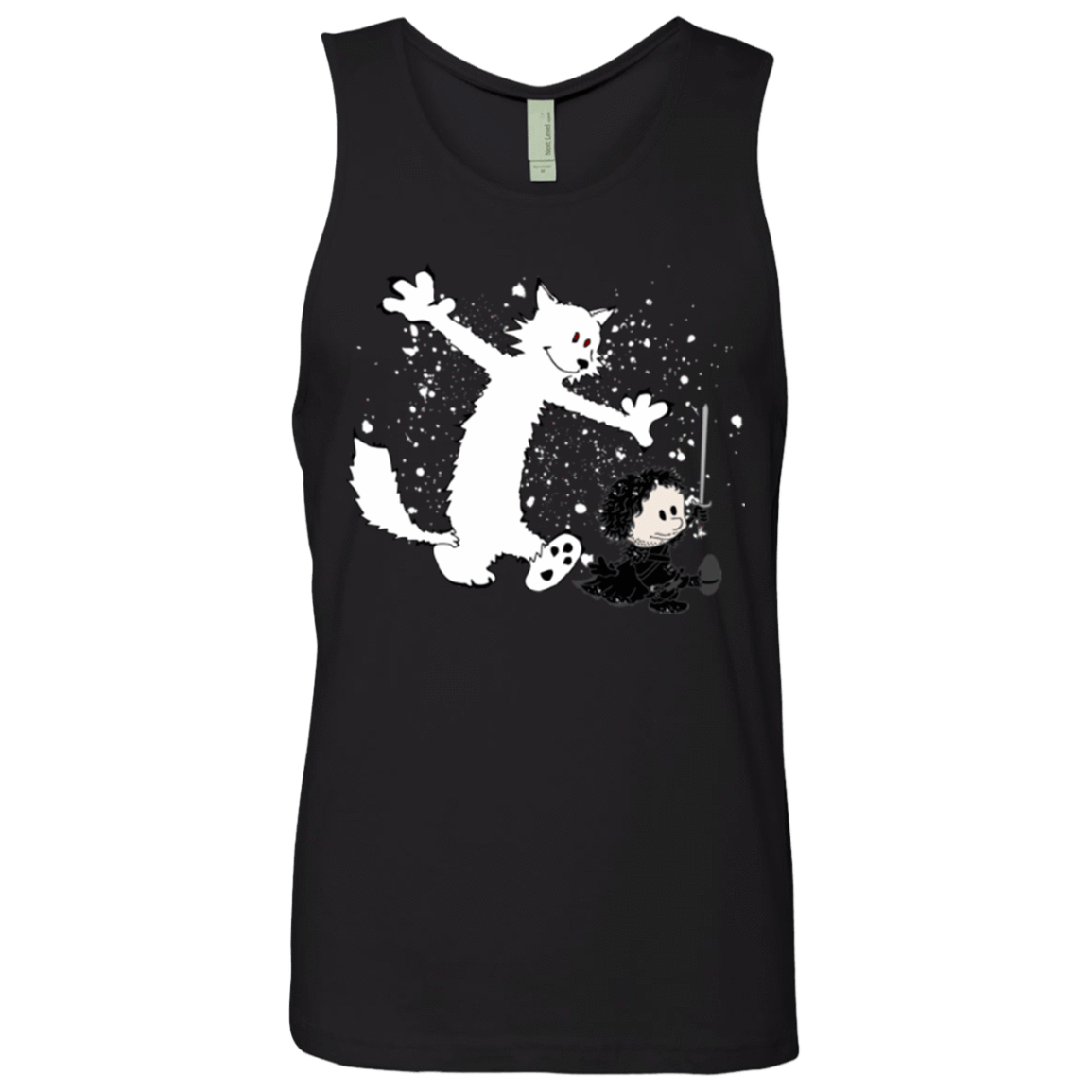 T-Shirts Black / Small Ghost And Snow Men's Premium Tank Top