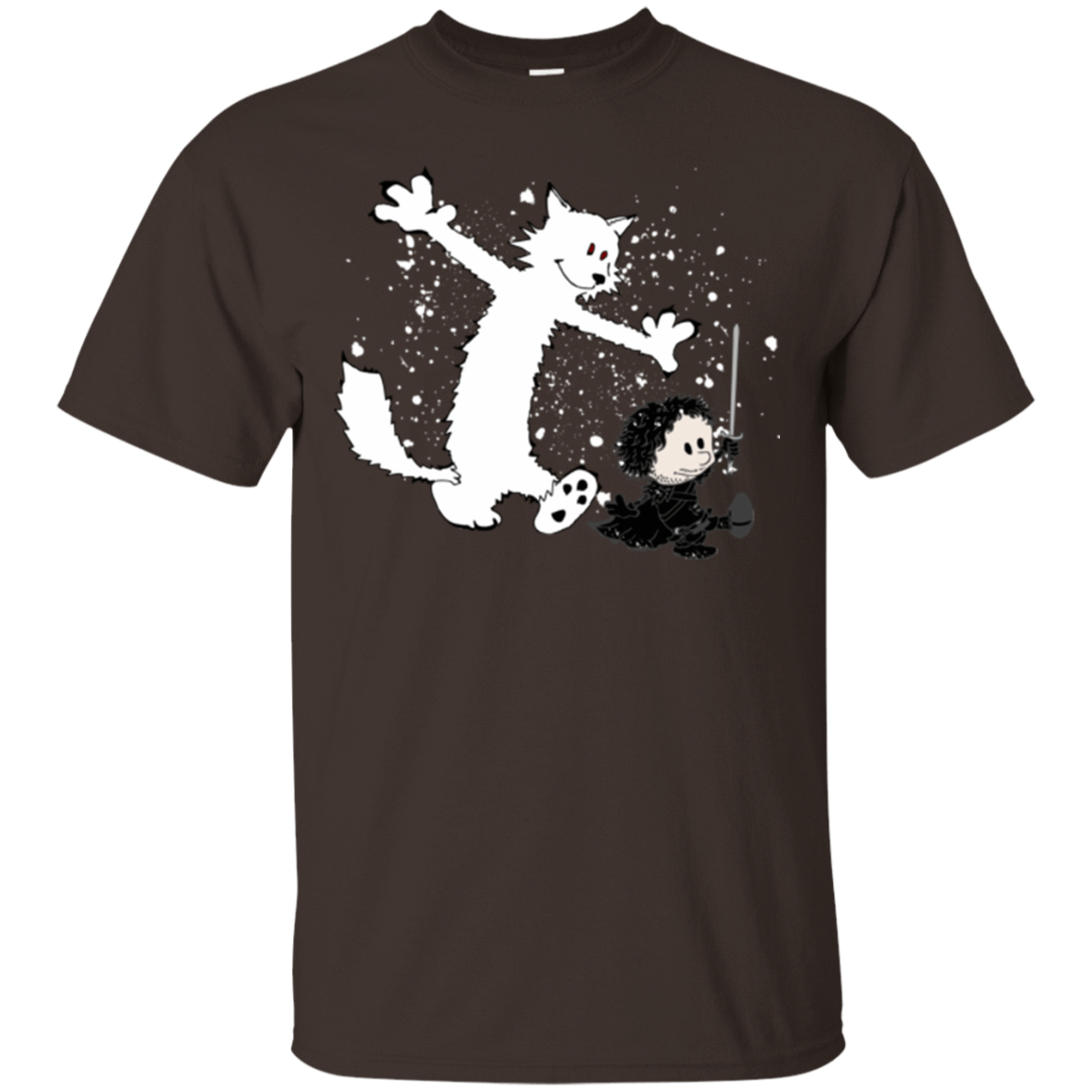 T-Shirts Dark Chocolate / Small Ghost And Snow T-Shirt