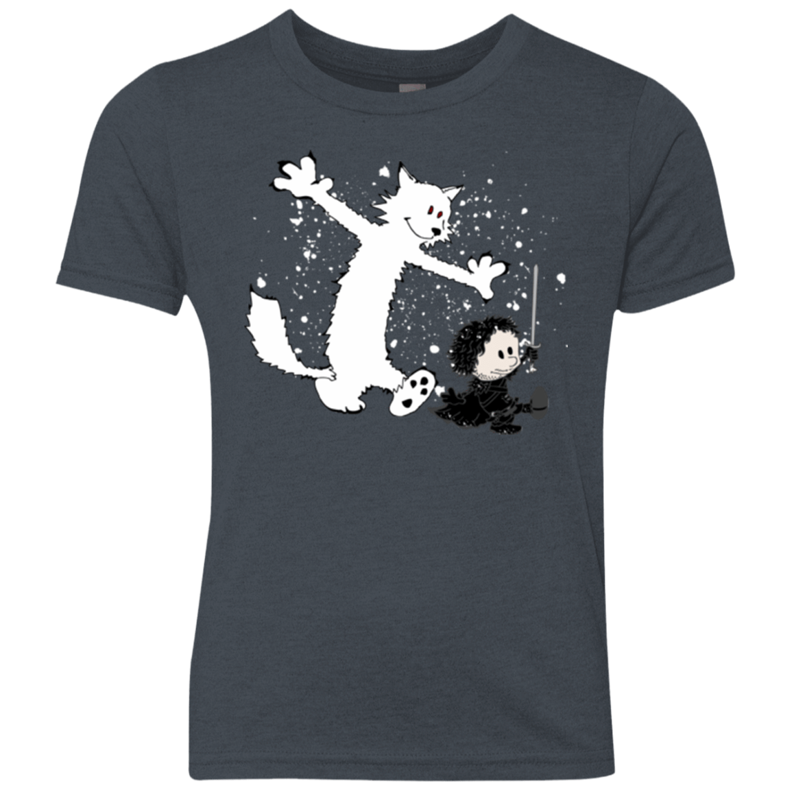 T-Shirts Vintage Navy / YXS Ghost And Snow Youth Triblend T-Shirt