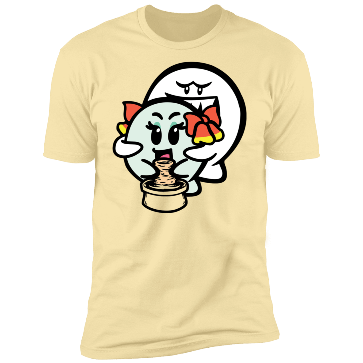 T-Shirts Banana Cream / S Ghost Boo Men's Premium T-Shirt