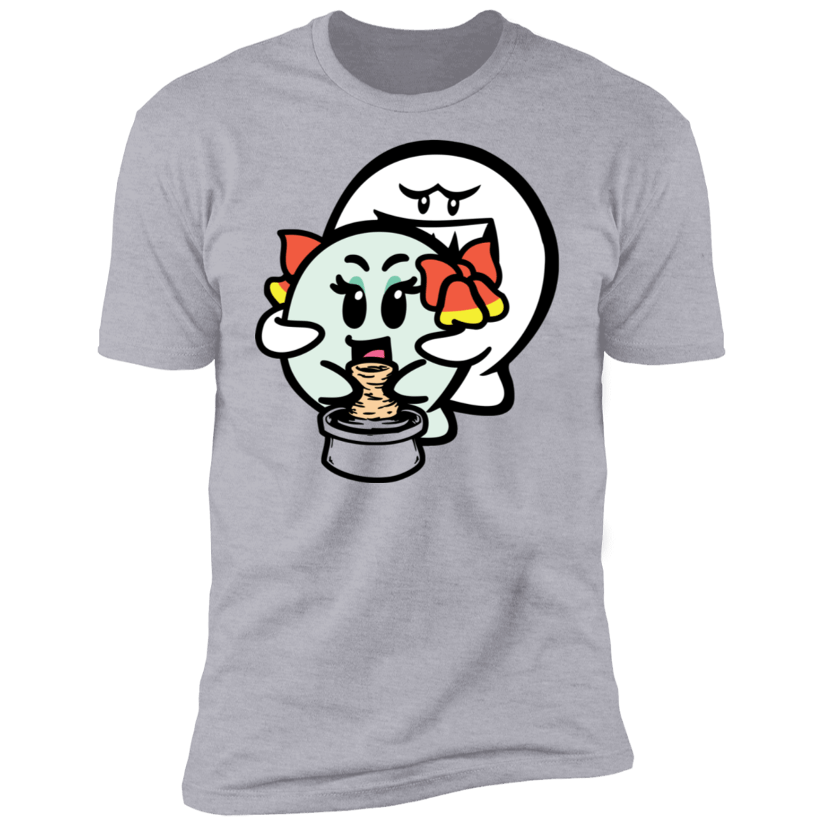 T-Shirts Heather Grey / S Ghost Boo Men's Premium T-Shirt