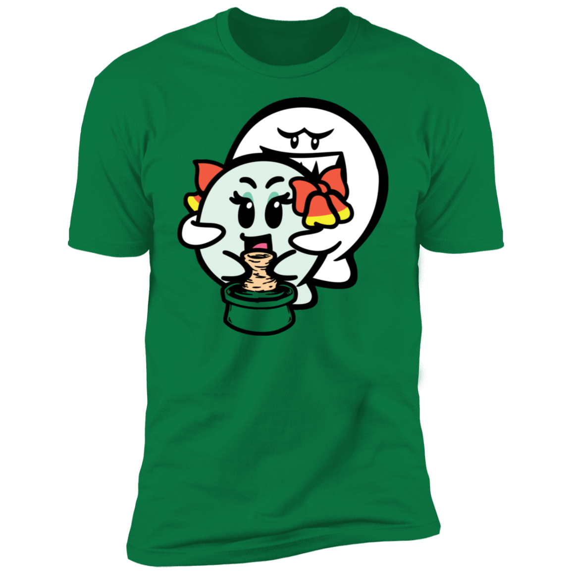 T-Shirts Kelly Green / S Ghost Boo Men's Premium T-Shirt