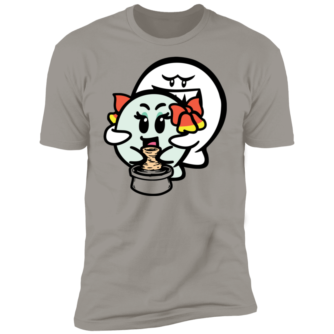 T-Shirts Light Grey / S Ghost Boo Men's Premium T-Shirt