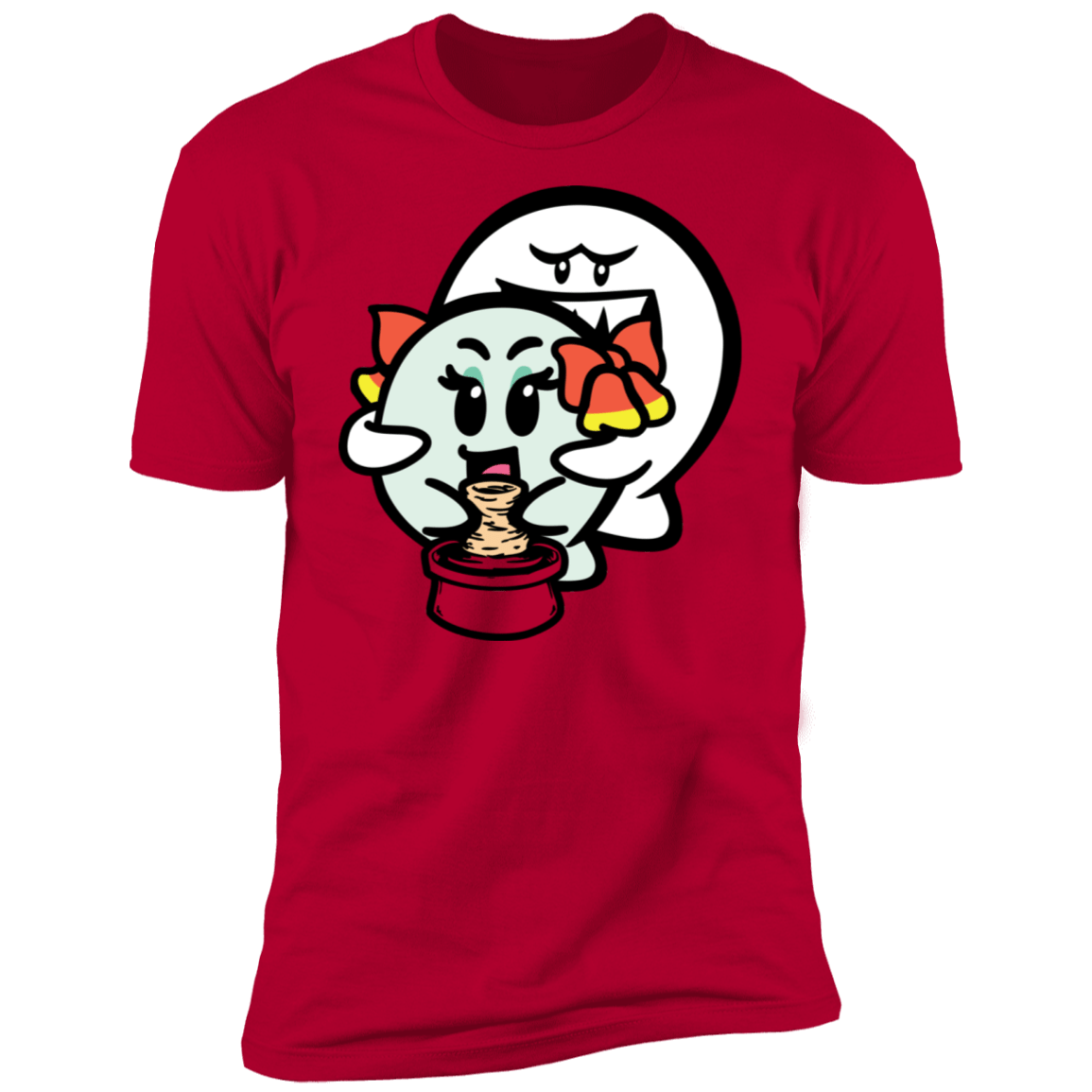 T-Shirts Red / S Ghost Boo Men's Premium T-Shirt