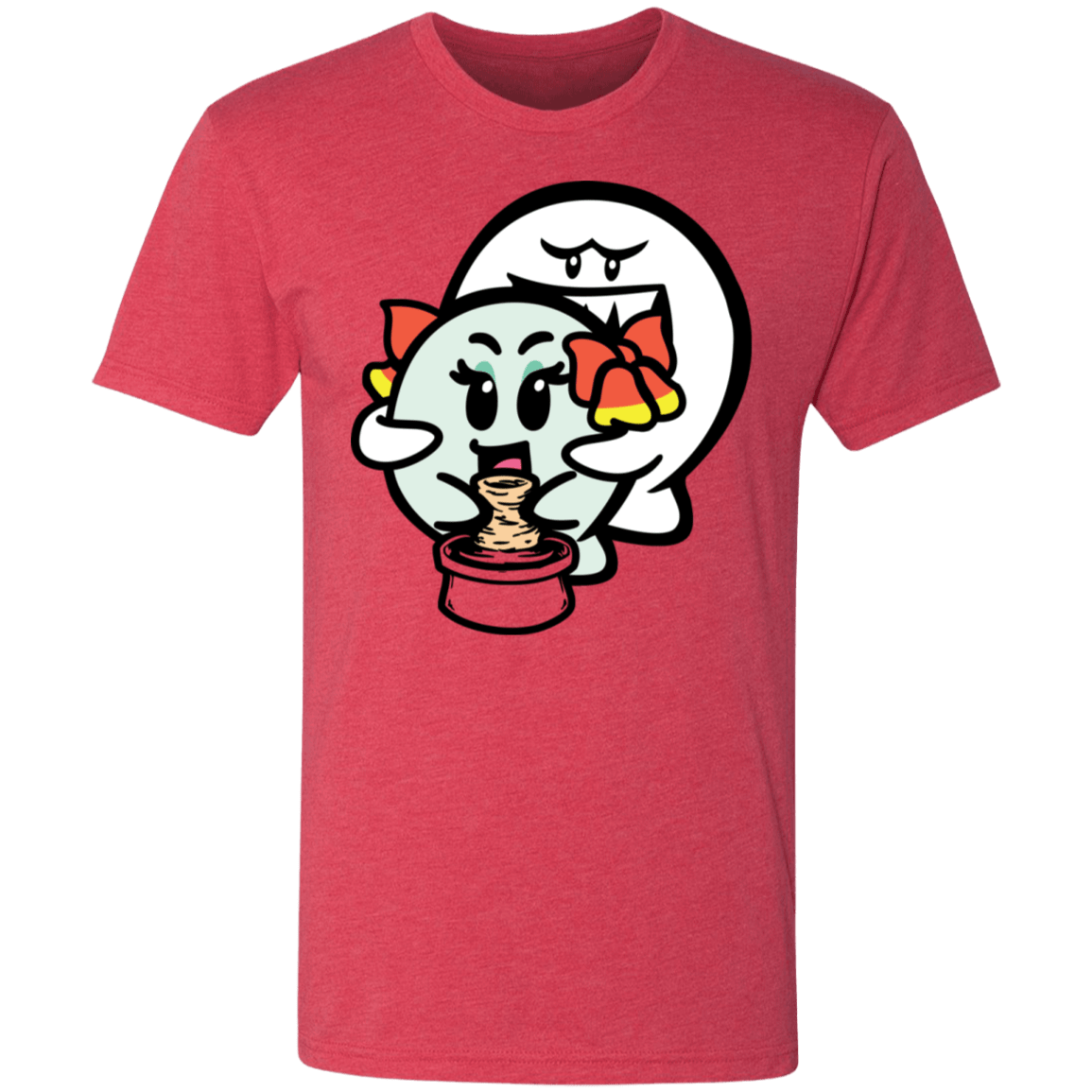 T-Shirts Vintage Red / S Ghost Boo Men's Triblend T-Shirt