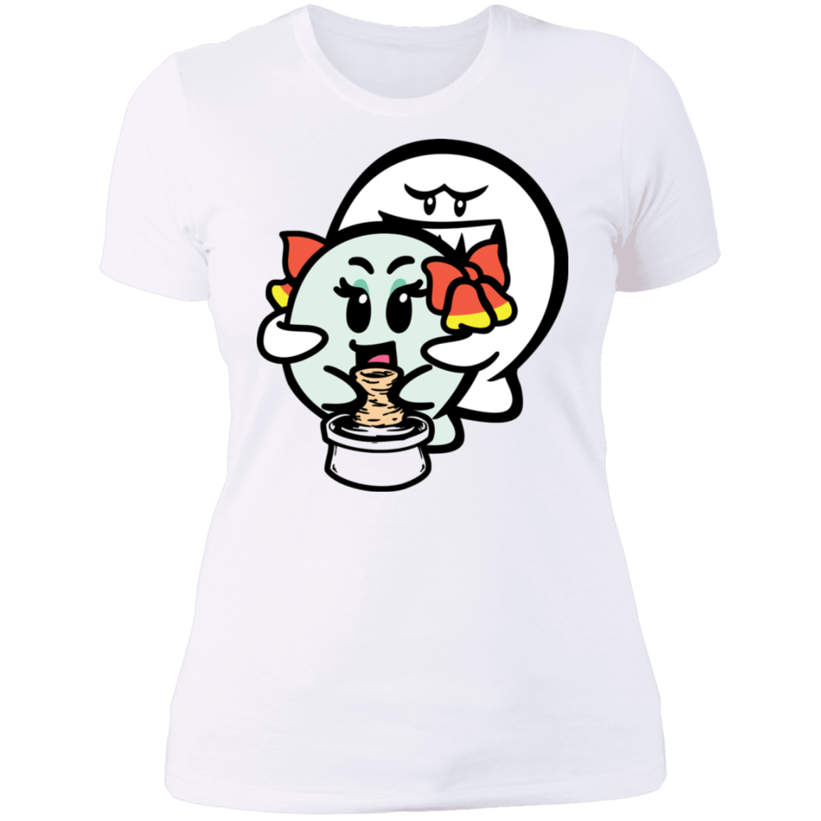 T-Shirts White / S Ghost Boo Women's Premium T-Shirt