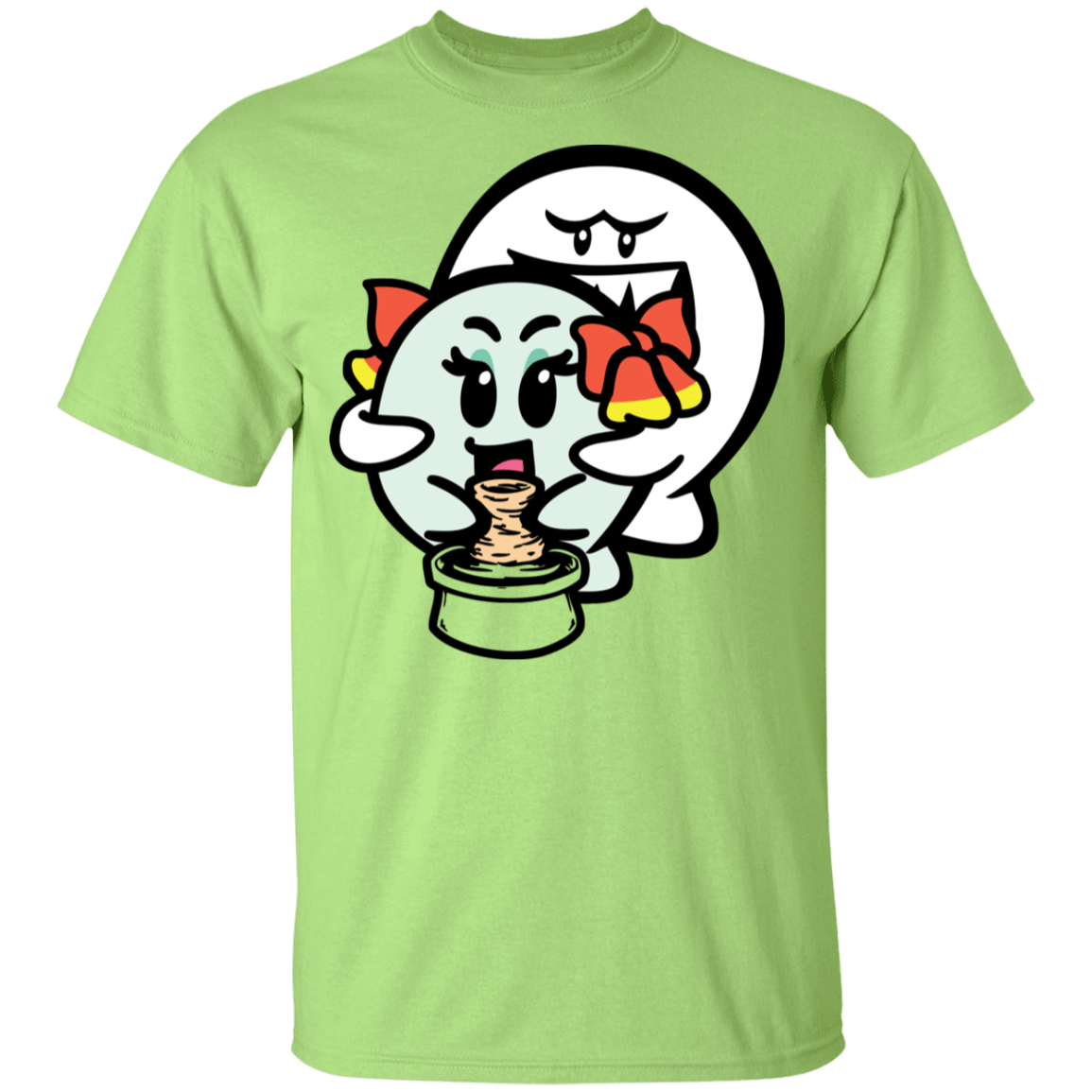 T-Shirts Mint Green / YXS Ghost Boo Youth T-Shirt