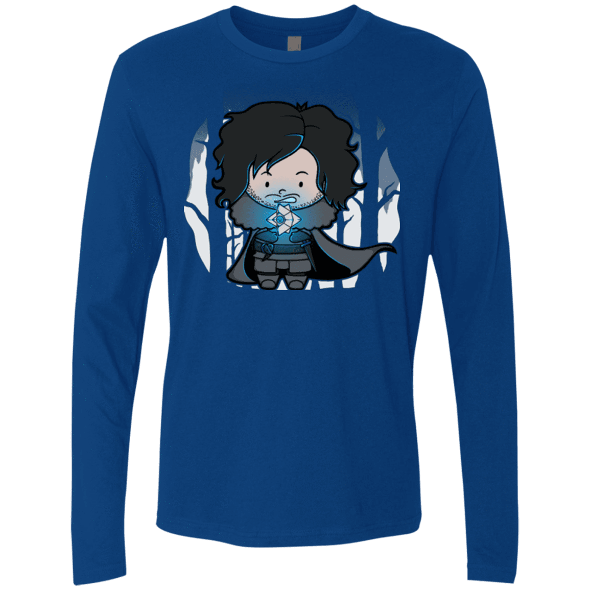 T-Shirts Royal / Small Ghost Men's Premium Long Sleeve