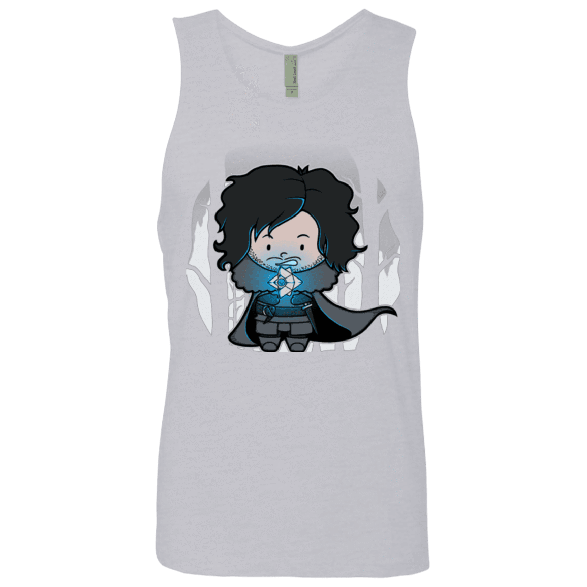 T-Shirts Heather Grey / Small Ghost Men's Premium Tank Top