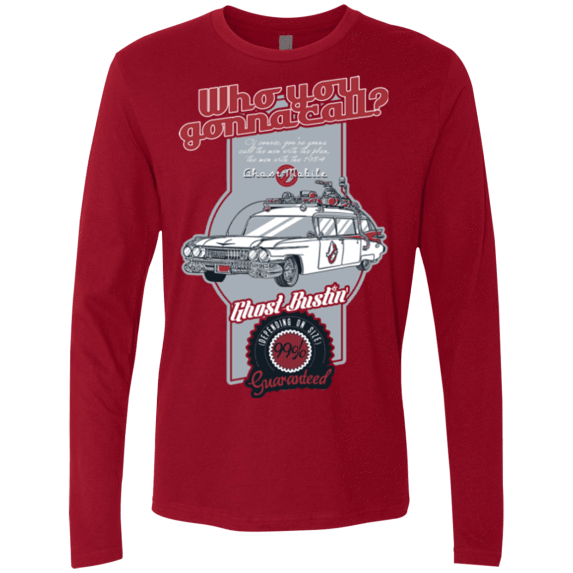 T-Shirts Cardinal / Small Ghost Mobile Men's Premium Long Sleeve