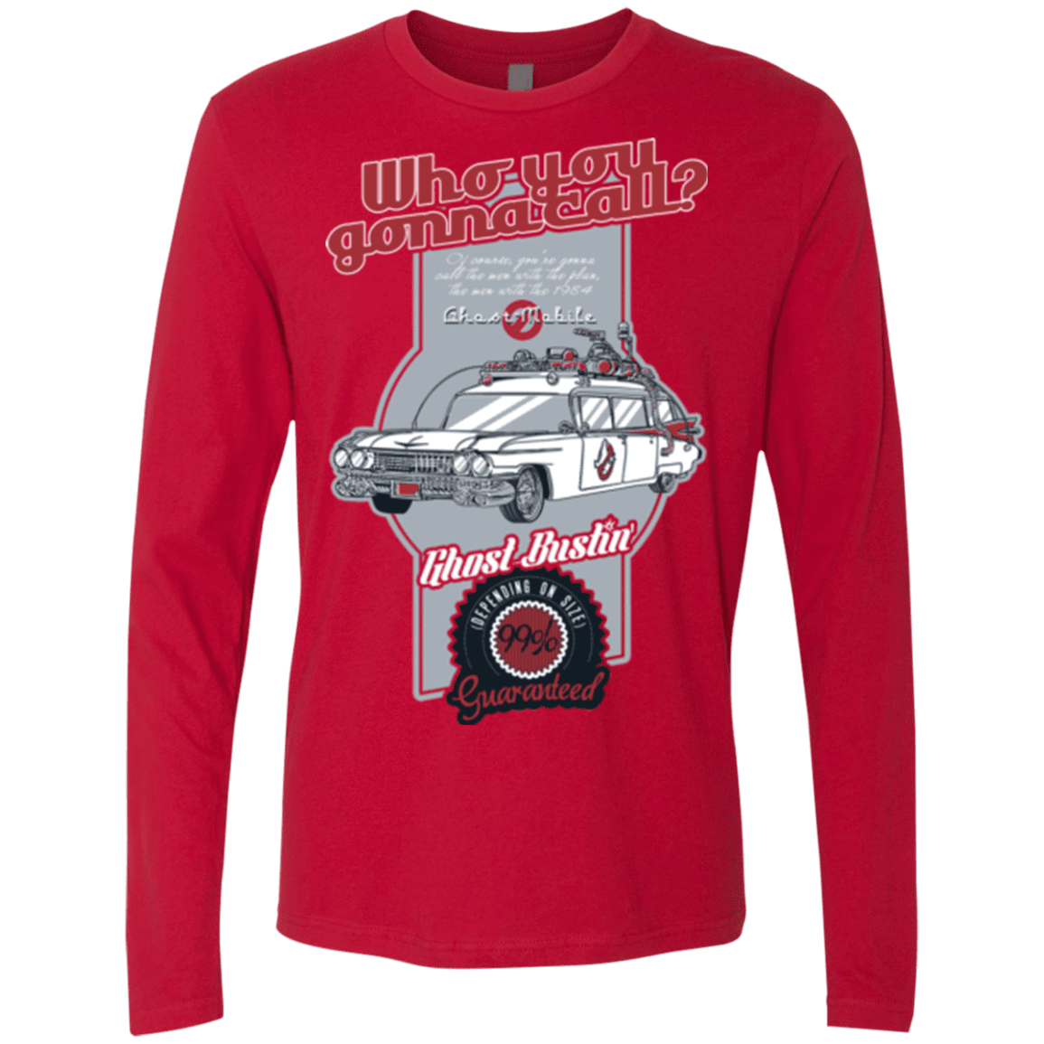 T-Shirts Red / Small Ghost Mobile Men's Premium Long Sleeve