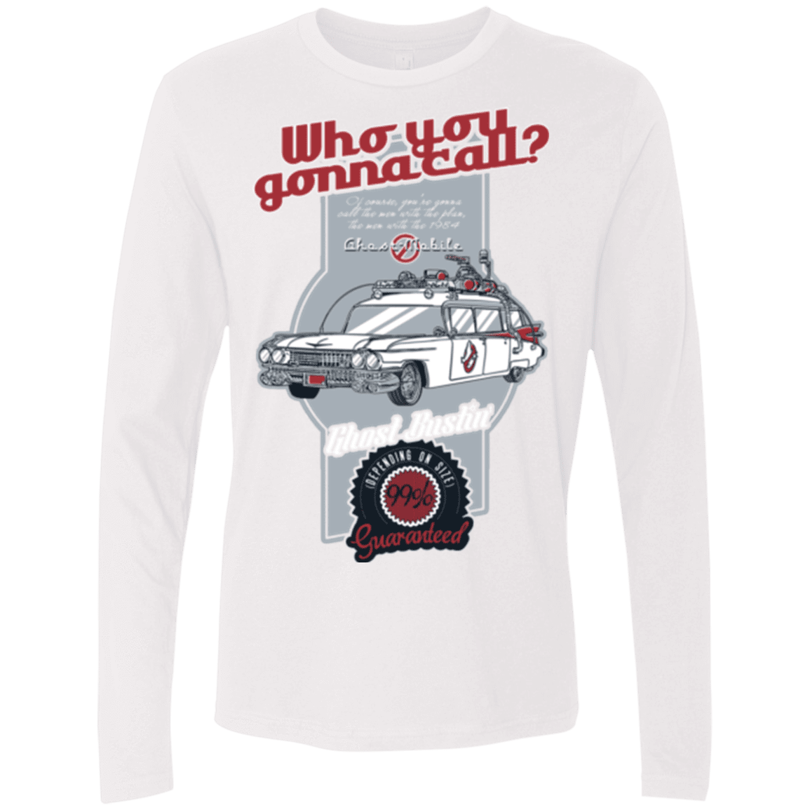 T-Shirts White / Small Ghost Mobile Men's Premium Long Sleeve