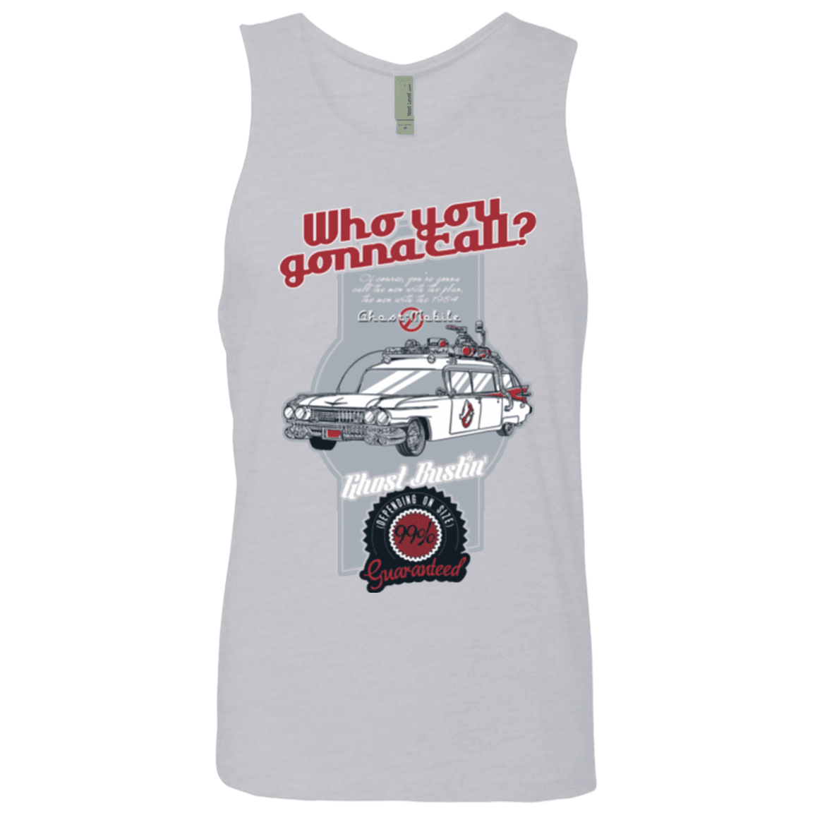 T-Shirts Heather Grey / Small Ghost Mobile Men's Premium Tank Top