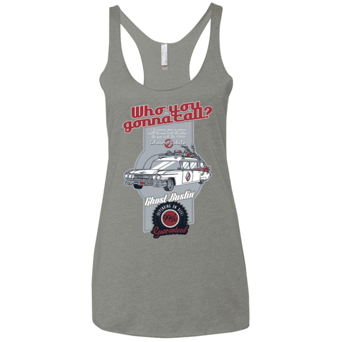 T-Shirts Venetian Grey / X-Small Ghost Mobile Women's Triblend Racerback Tank