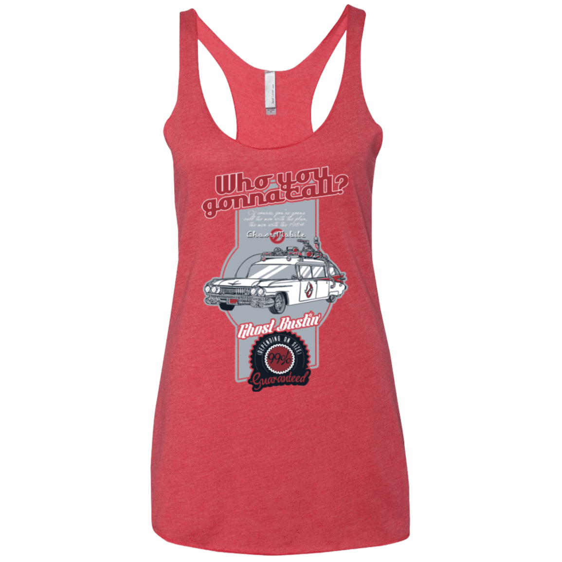 T-Shirts Vintage Red / X-Small Ghost Mobile Women's Triblend Racerback Tank