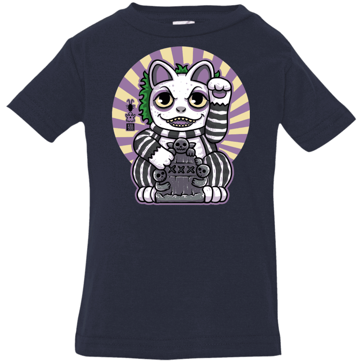 T-Shirts Navy / 6 Months Ghost Neko Infant Premium T-Shirt