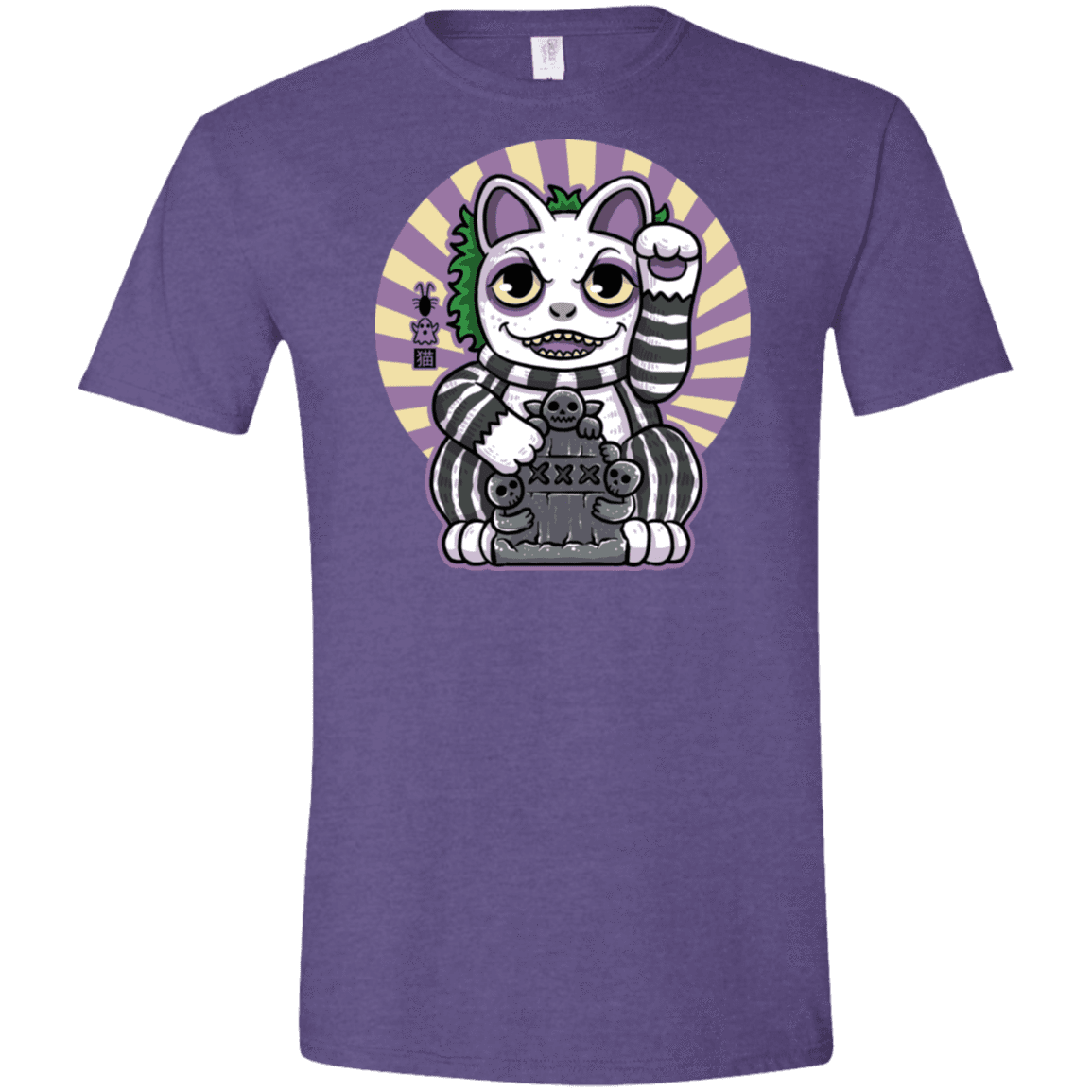 T-Shirts Heather Purple / S Ghost Neko Men's Semi-Fitted Softstyle