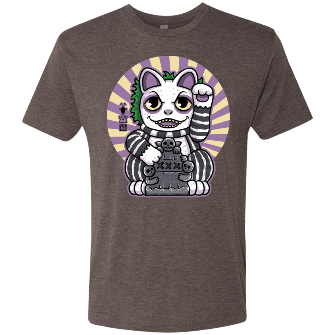 T-Shirts Macchiato / S Ghost Neko Men's Triblend T-Shirt