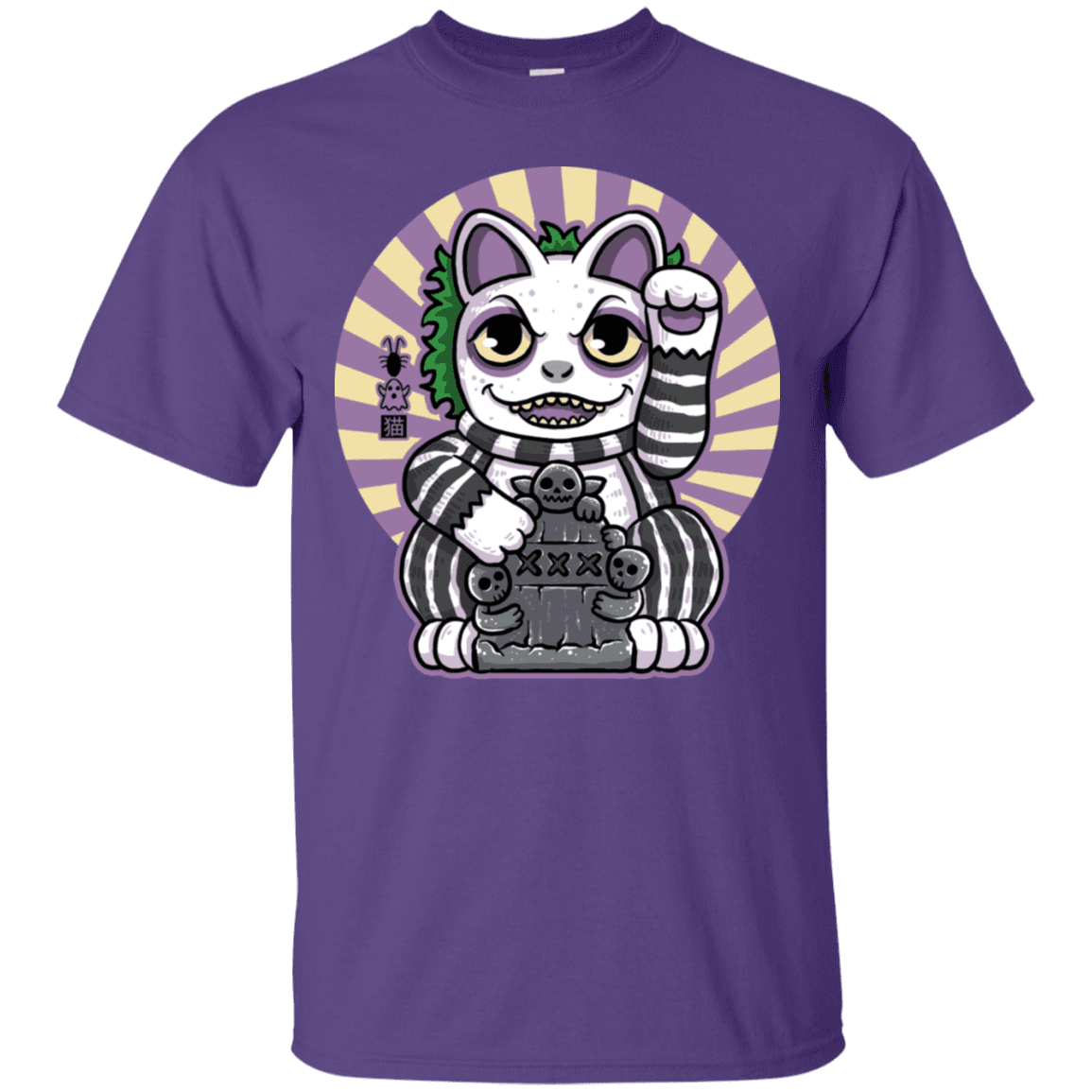 T-Shirts Purple / S Ghost Neko T-Shirt
