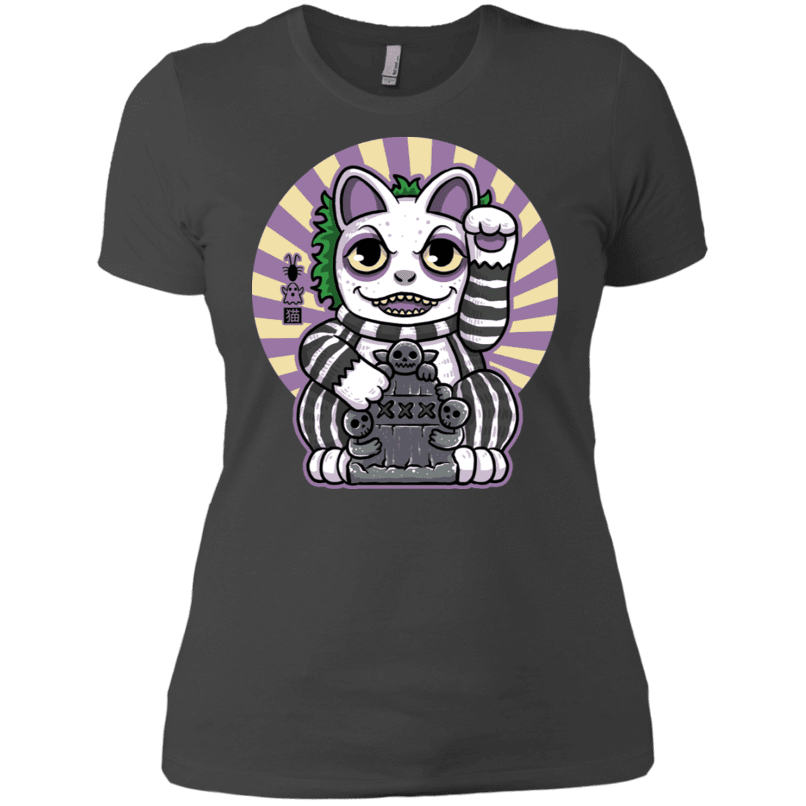 T-Shirts Heavy Metal / X-Small Ghost Neko Women's Premium T-Shirt