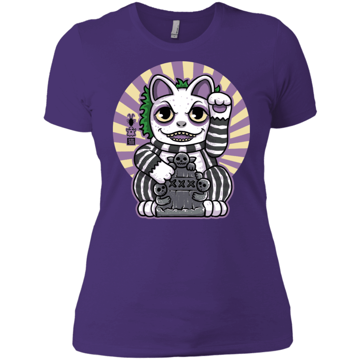 T-Shirts Purple Rush/ / X-Small Ghost Neko Women's Premium T-Shirt