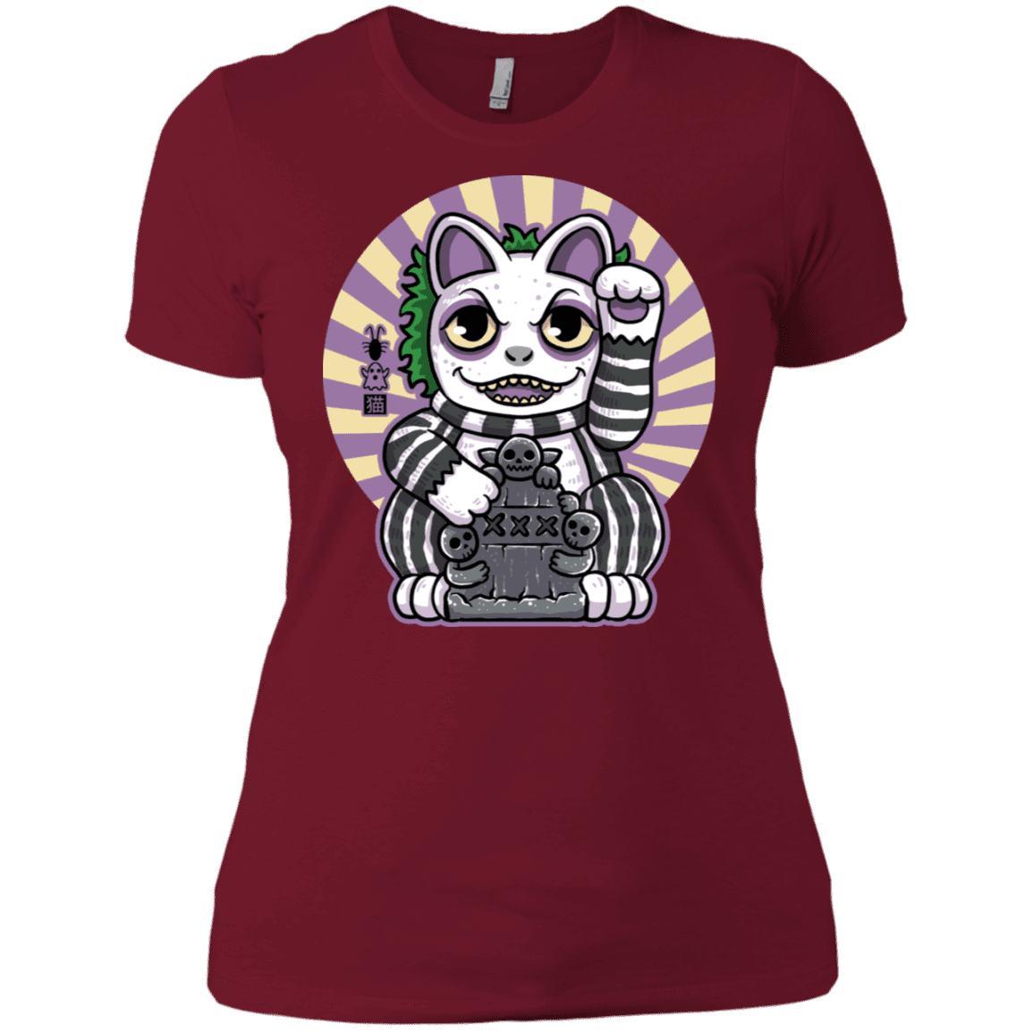 T-Shirts Scarlet / S Ghost Neko Women's Premium T-Shirt