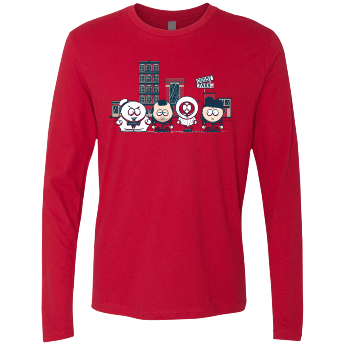T-Shirts Red / Small GHOST PARK Men's Premium Long Sleeve