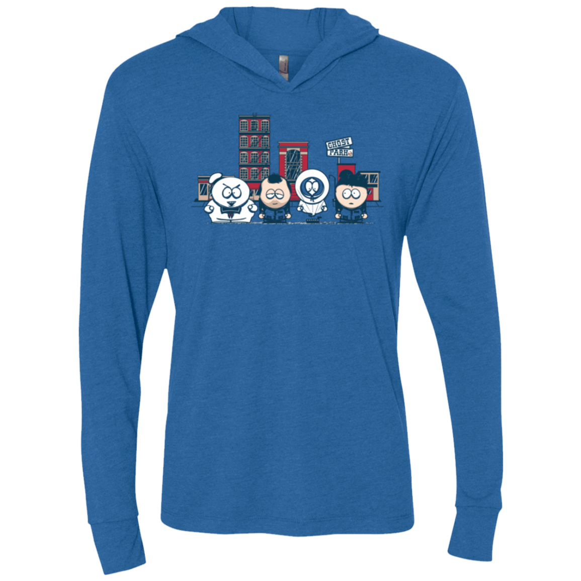 T-Shirts Vintage Royal / X-Small GHOST PARK Triblend Long Sleeve Hoodie Tee