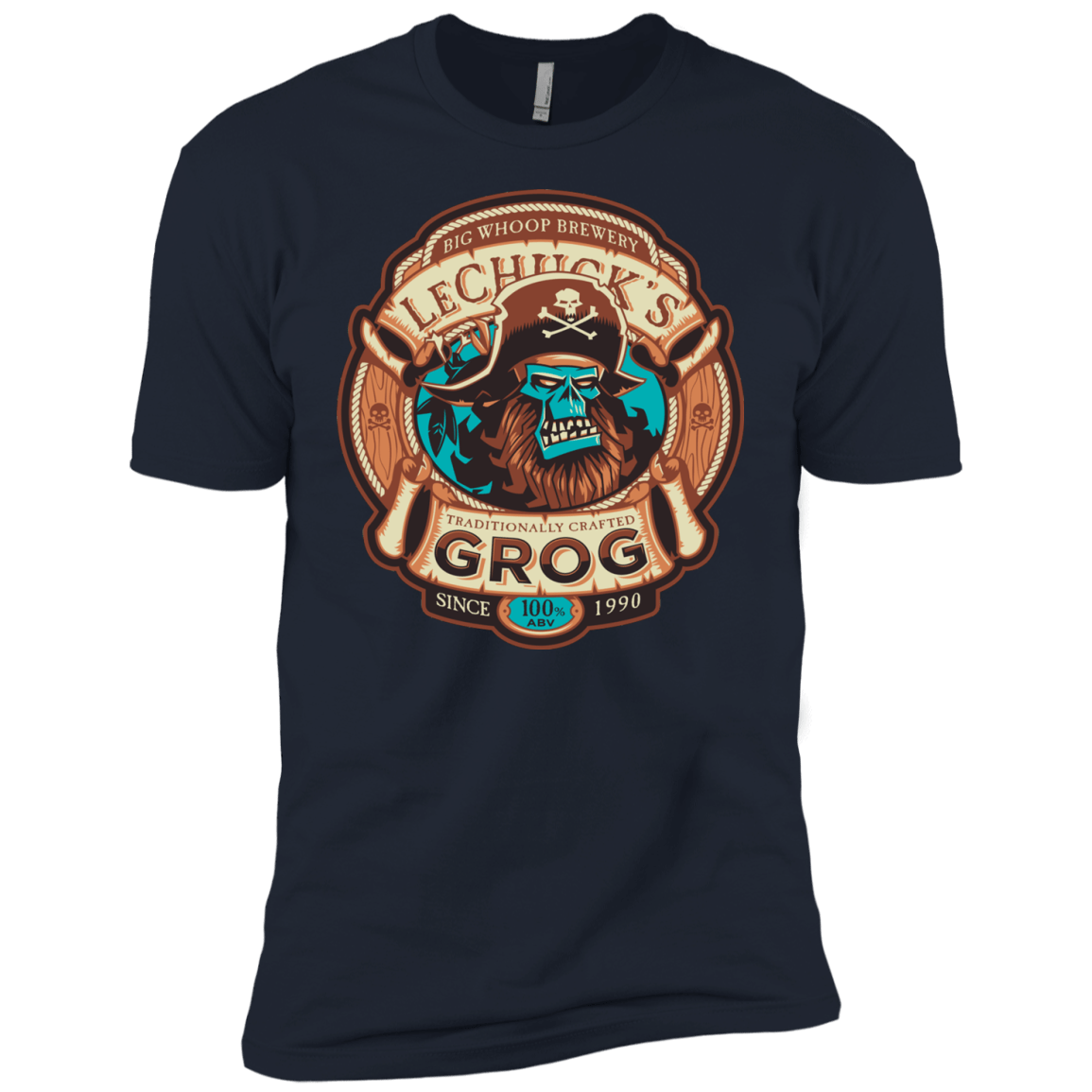 T-Shirts Midnight Navy / YXS Ghost Pirate Grog Nmns Boys Premium T-Shirt