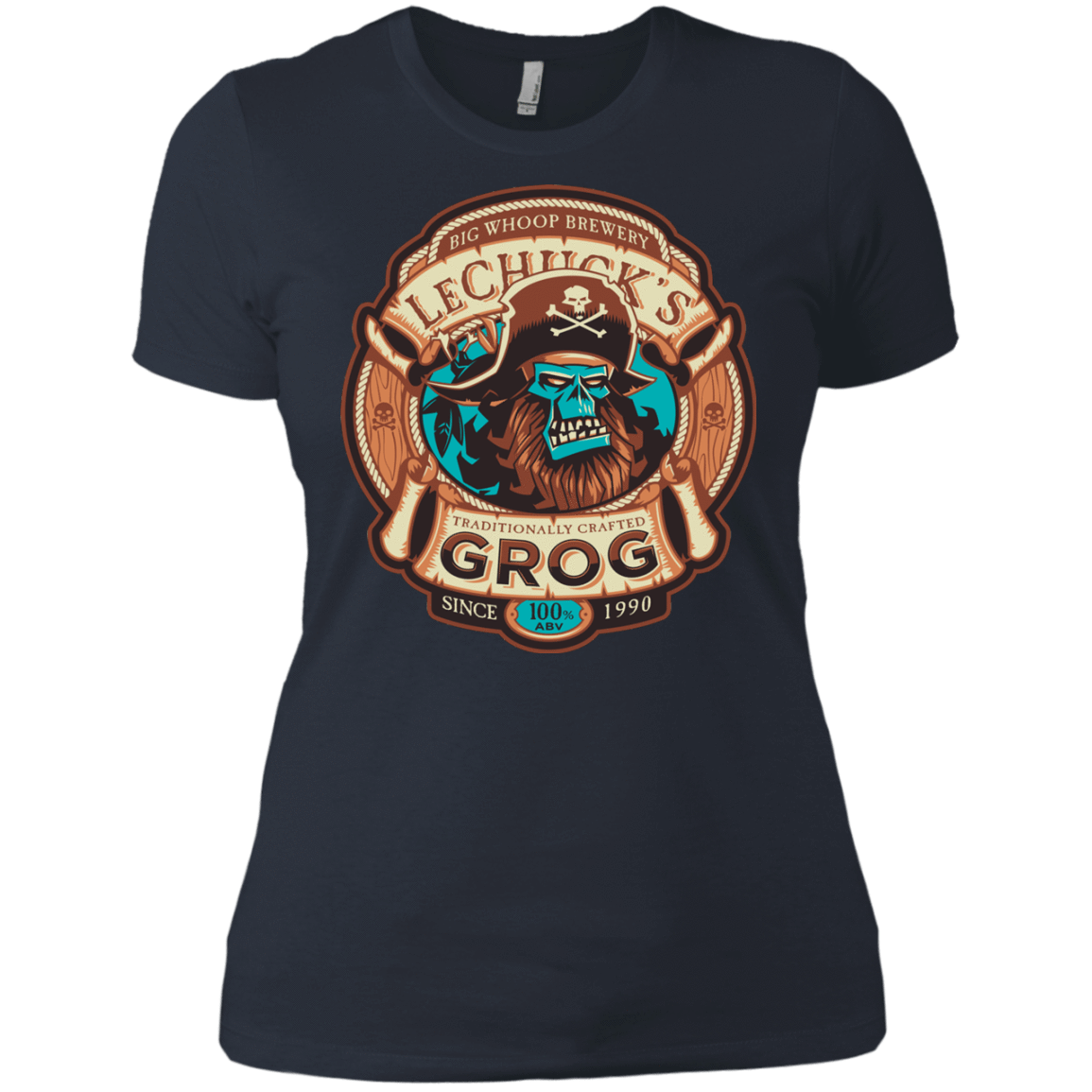 T-Shirts Indigo / X-Small Ghost Pirate Grog Nmns Women's Premium T-Shirt