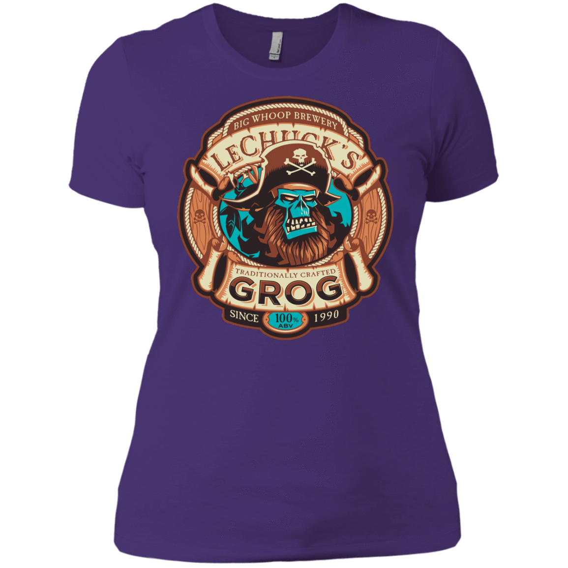 T-Shirts Purple / X-Small Ghost Pirate Grog Nmns Women's Premium T-Shirt
