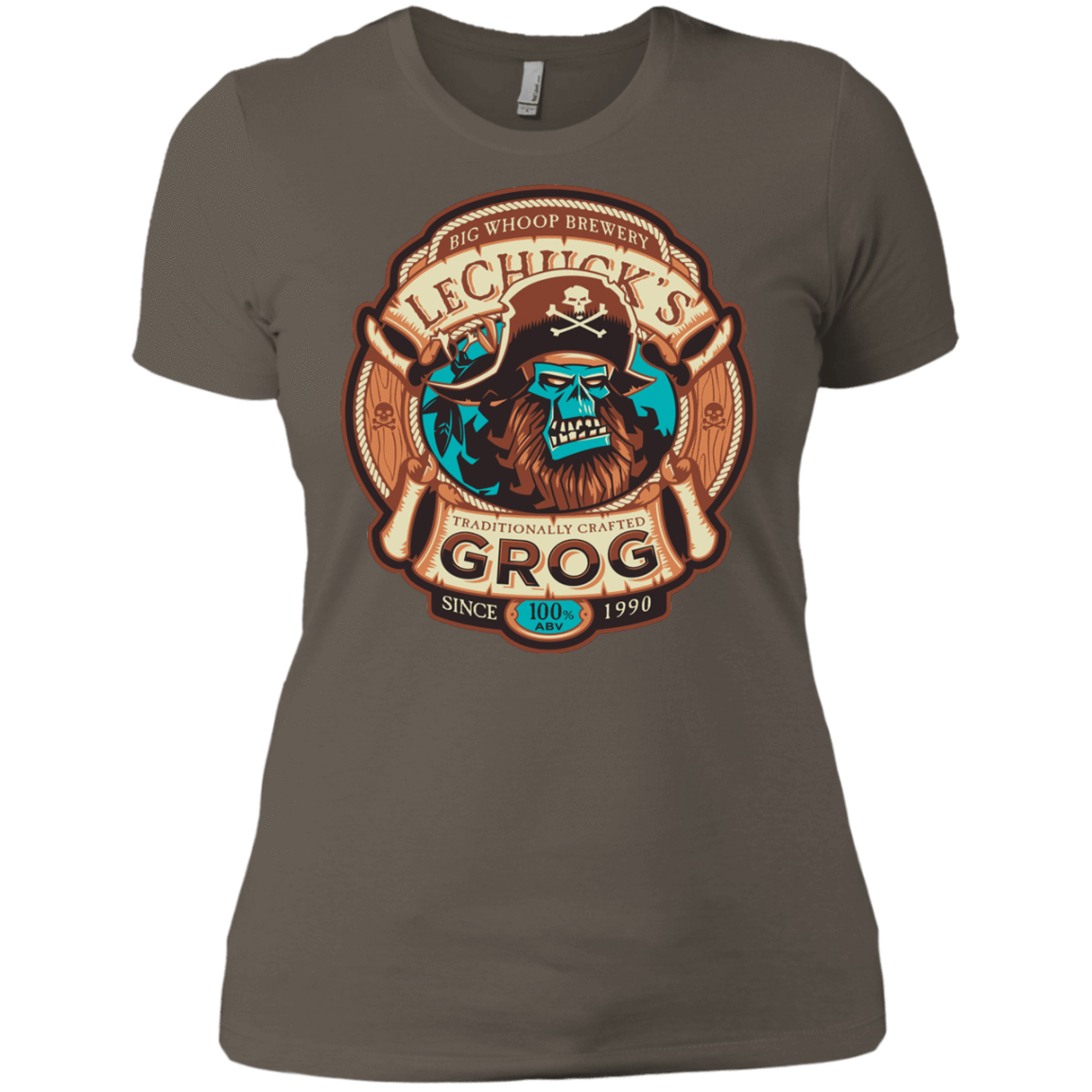T-Shirts Warm Grey / X-Small Ghost Pirate Grog Nmns Women's Premium T-Shirt