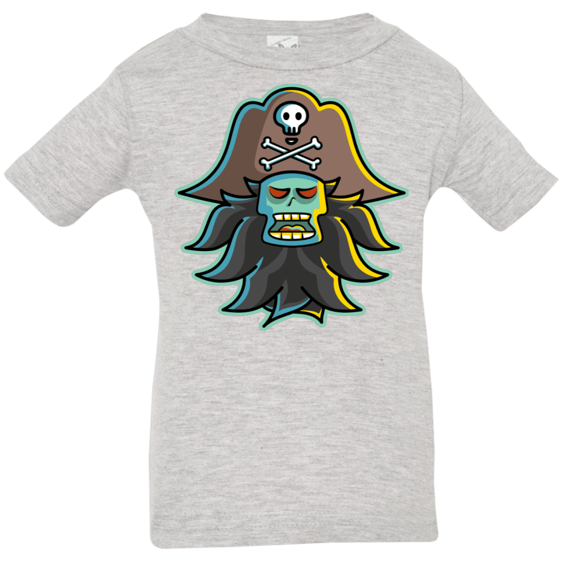 T-Shirts Heather Grey / 6 Months Ghost Pirate LeChuck Infant Premium T-Shirt