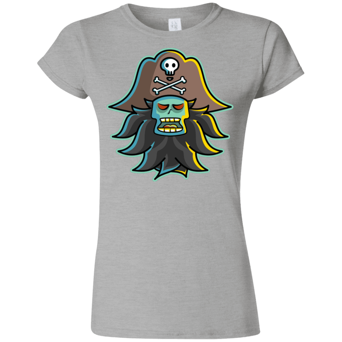 T-Shirts Sport Grey / S Ghost Pirate LeChuck Junior Slimmer-Fit T-Shirt
