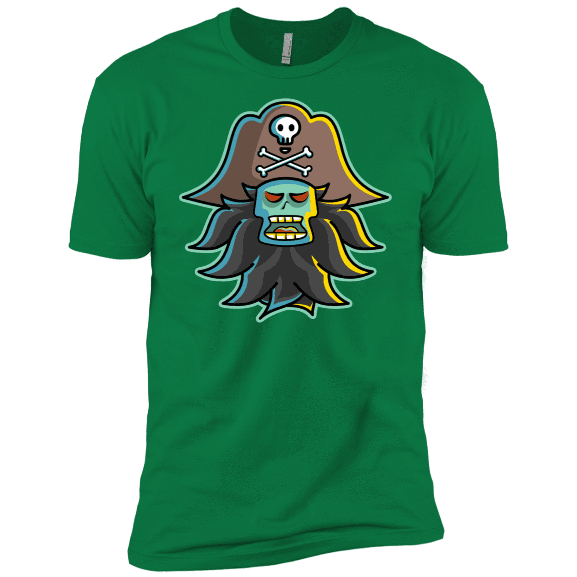T-Shirts Kelly Green / X-Small Ghost Pirate LeChuck Men's Premium T-Shirt
