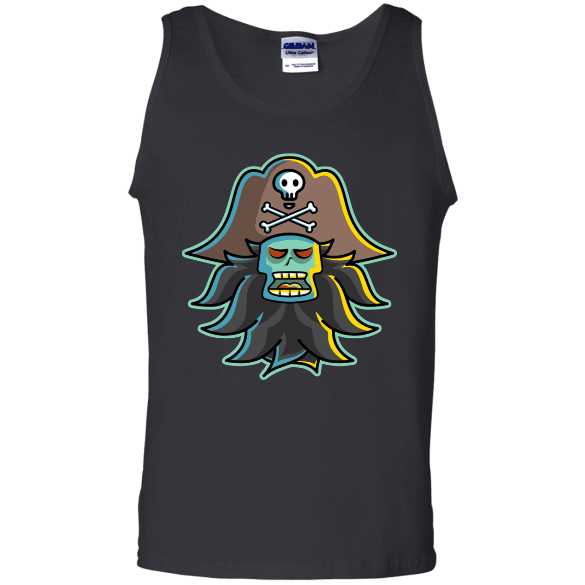 T-Shirts Black / S Ghost Pirate LeChuck Men's Tank Top