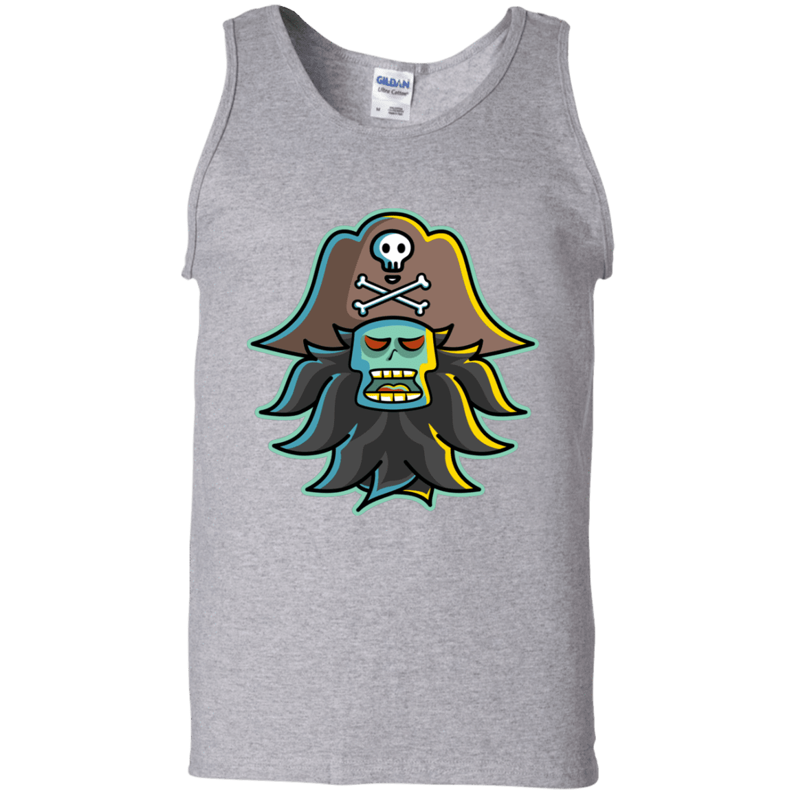 T-Shirts Sport Grey / S Ghost Pirate LeChuck Men's Tank Top