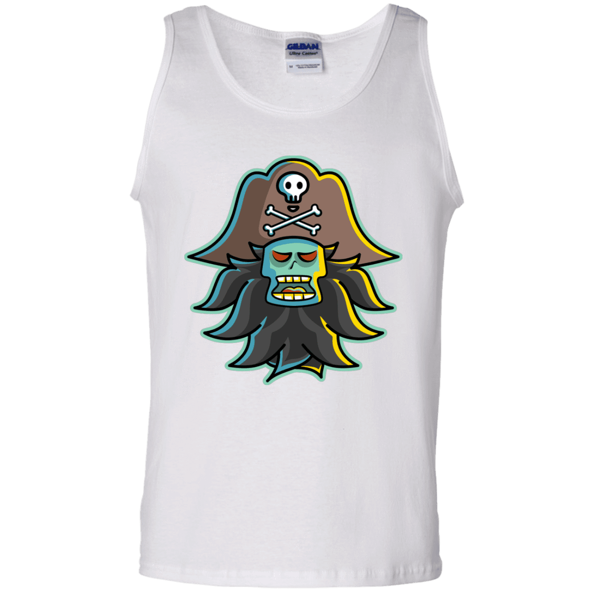 T-Shirts White / S Ghost Pirate LeChuck Men's Tank Top