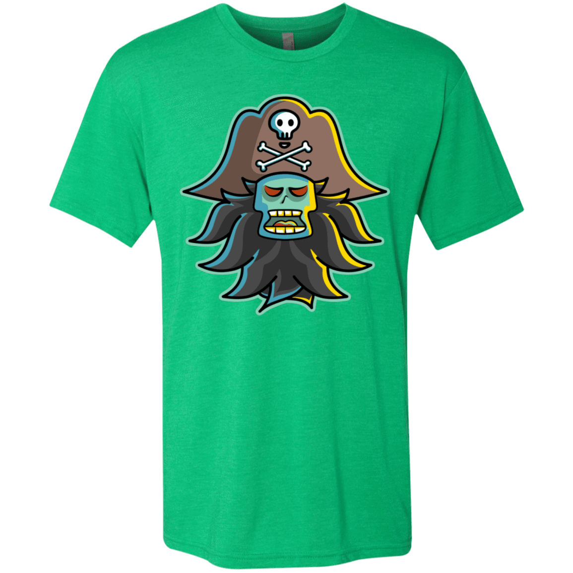T-Shirts Envy / S Ghost Pirate LeChuck Men's Triblend T-Shirt
