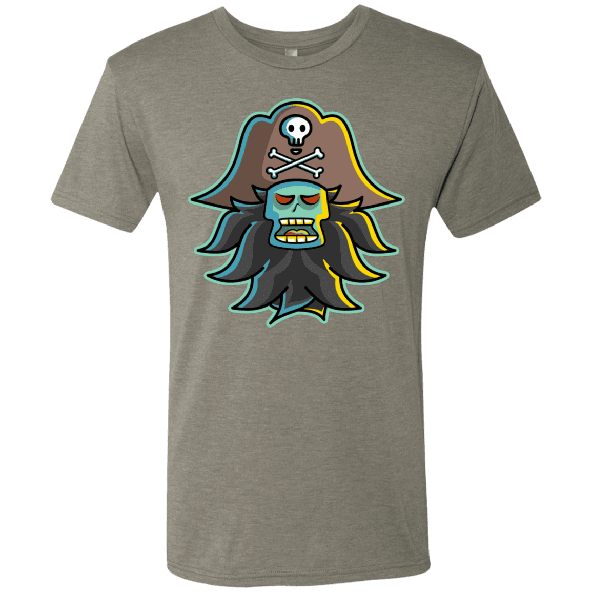 T-Shirts Venetian Grey / S Ghost Pirate LeChuck Men's Triblend T-Shirt