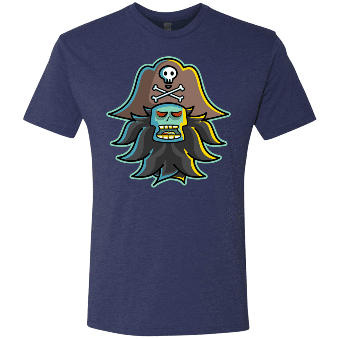 T-Shirts Vintage Navy / S Ghost Pirate LeChuck Men's Triblend T-Shirt