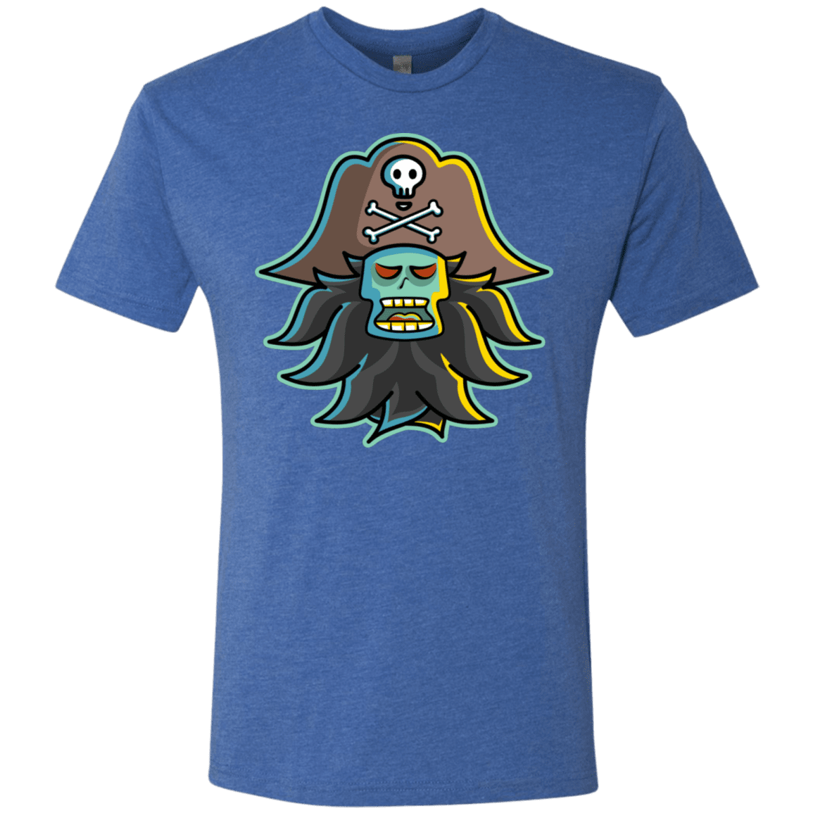 T-Shirts Vintage Royal / S Ghost Pirate LeChuck Men's Triblend T-Shirt