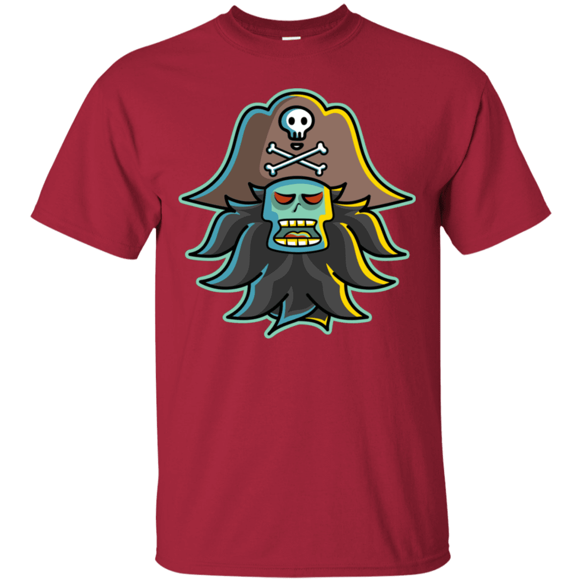 T-Shirts Cardinal / S Ghost Pirate LeChuck T-Shirt