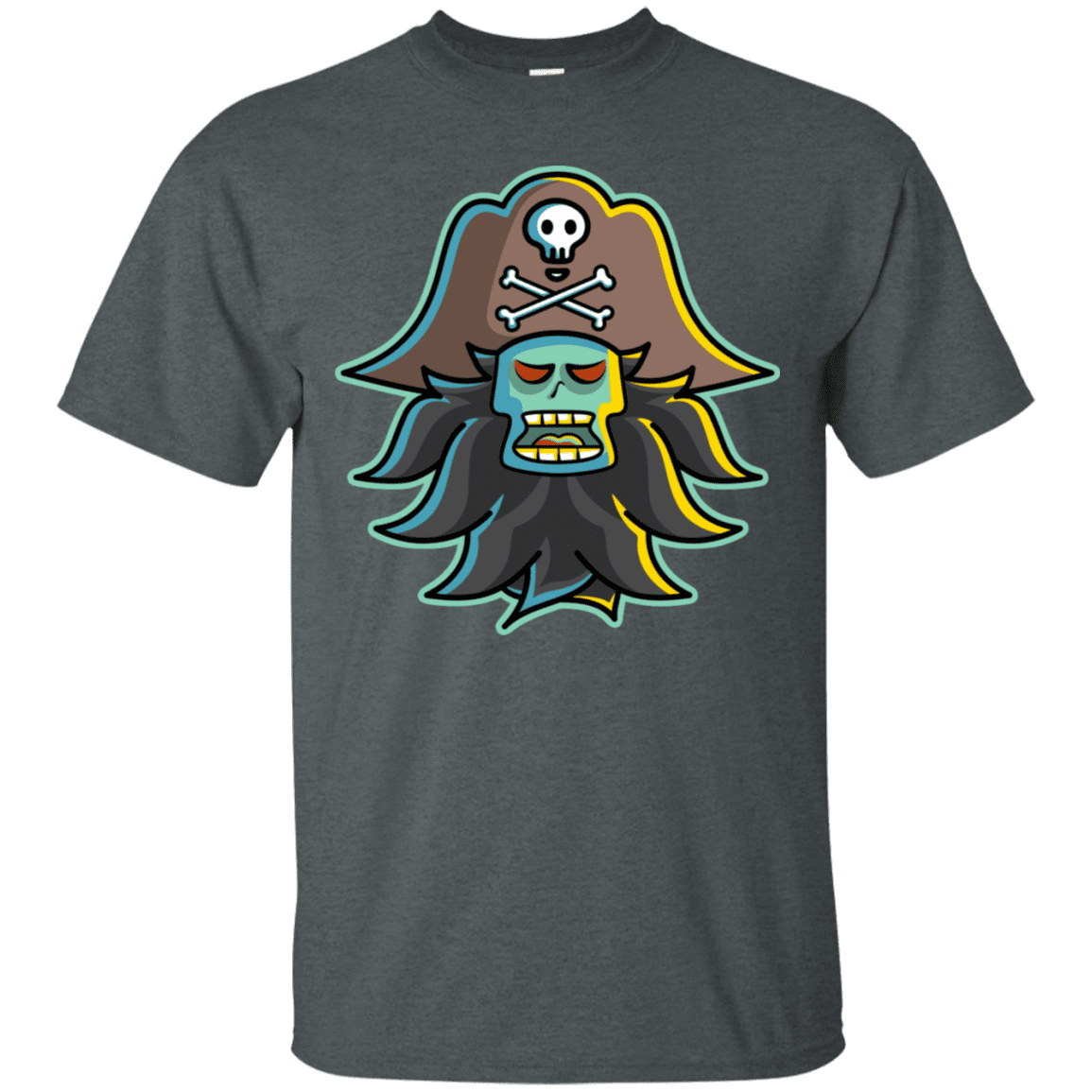 T-Shirts Dark Heather / S Ghost Pirate LeChuck T-Shirt