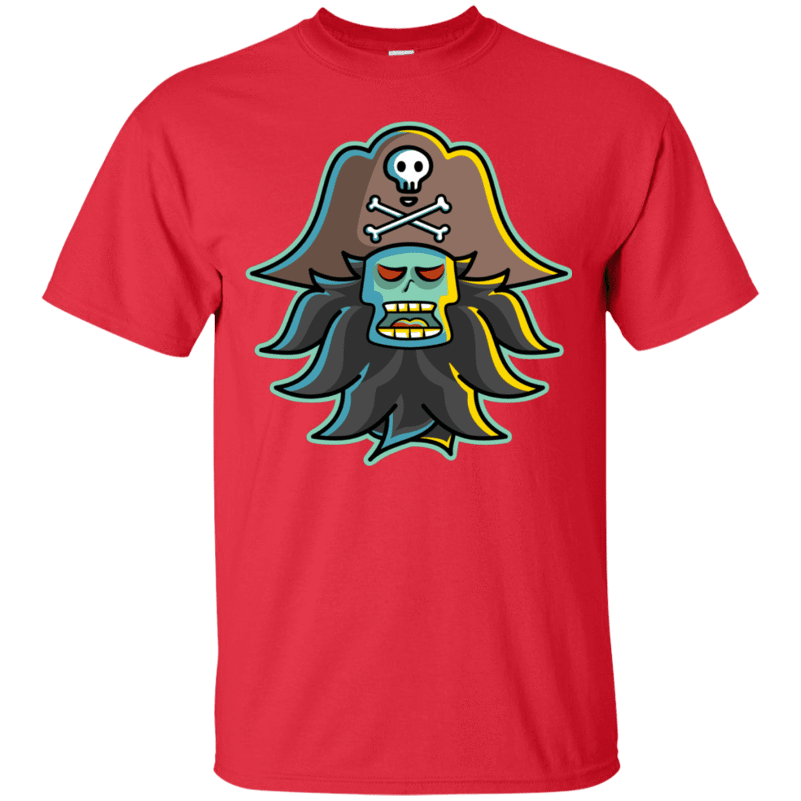 T-Shirts Red / S Ghost Pirate LeChuck T-Shirt