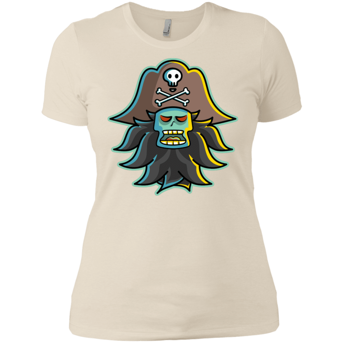 T-Shirts Ivory/ / X-Small Ghost Pirate LeChuck Women's Premium T-Shirt